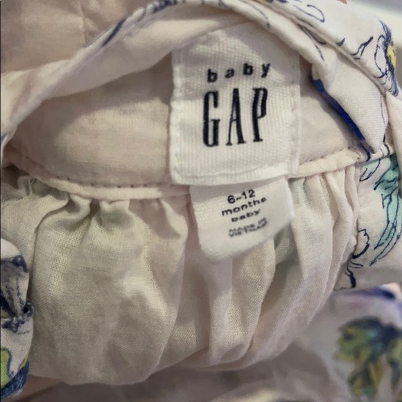 Baby Gap- Cotton Flutter Sleeve Dress 6-12 Month - Picture 5 of 7